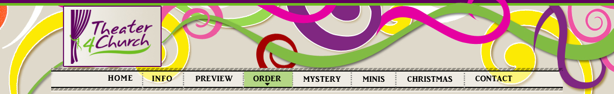Order a Mystery Dinner Theater from Theater 4 Church